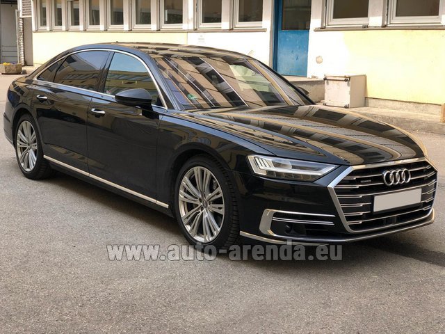 Rental Audi A8 Long 50 TDI Quattro in the Nice airport
