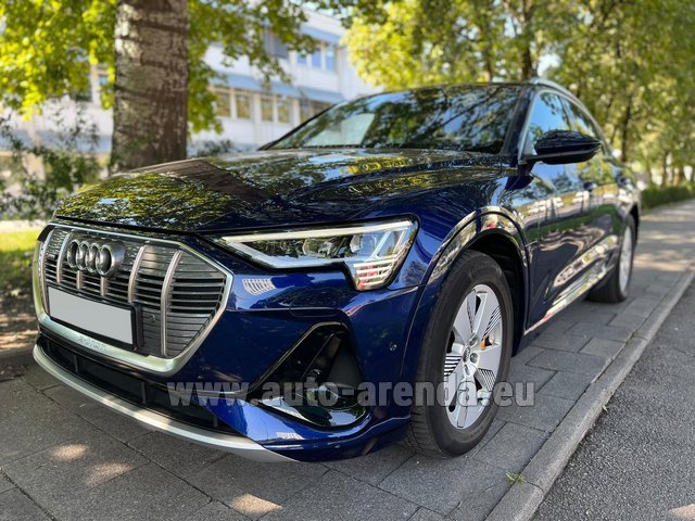 Rental Audi e-tron 55 quattro S Line (electric car) in Cannes