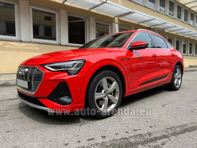 Rental Audi e-tron 55 quattro S Line (electric car) in Roquebrune – Cap-Martin