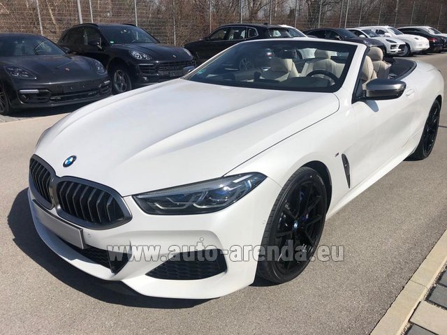 Rental BMW M850i xDrive Cabrio in the Marseille airport