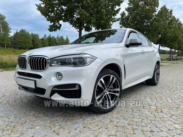 Rental BMW X6 M50d M-SPORT INDIVIDUAL (2019) in the Nice airport