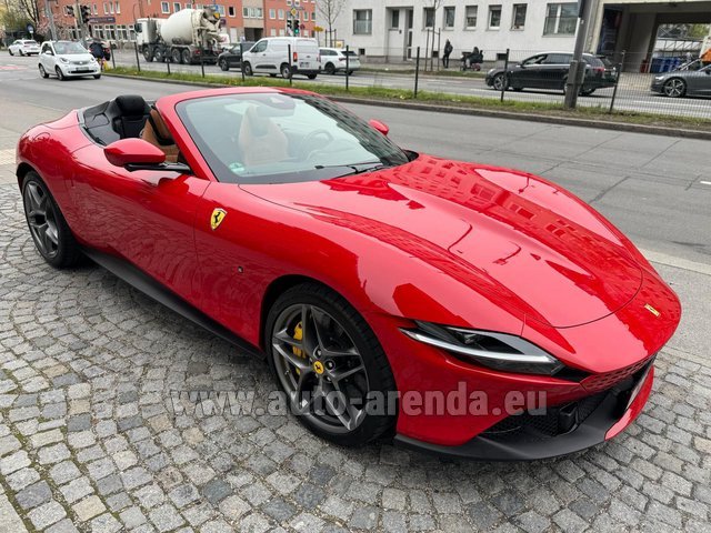 Rental Ferrari Roma Spider 3.9 T V8 Spider DCT in the Nice airport