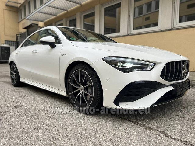 Rental Mercedes-Benz AMG CLA 35 4MATIC Coupe in Nice