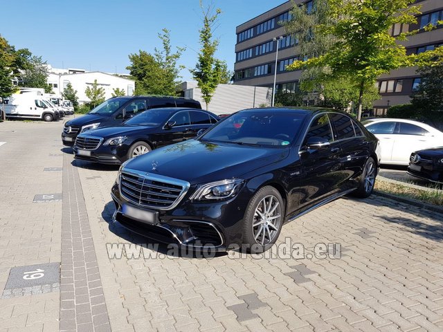 Rental Mercedes-Benz S 63 AMG Long in the Nice airport