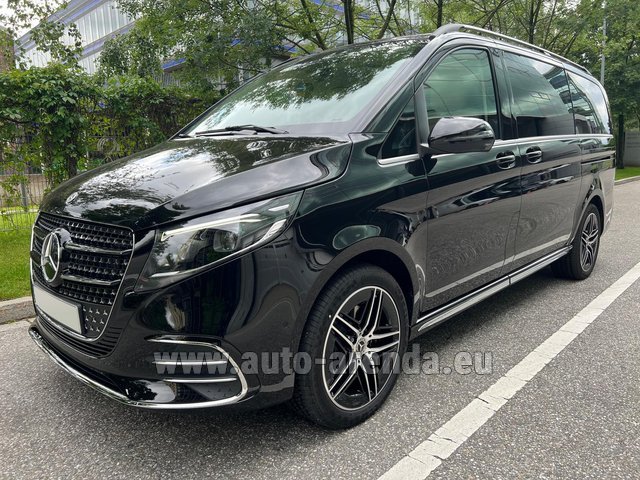 Rental Mercedes-Benz V-Class (Viano) V300d Long AMG Equipment (Model 2024, 1+7 pax, Panoramic roof, Automatic doors) in Antibes