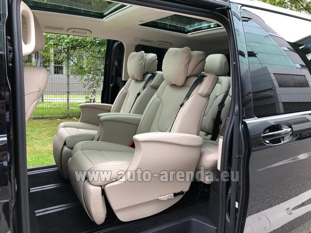 Rental Mercedes-Benz V300d 4MATIC EXCLUSIVE Edition Long LUXURY SEATS AMG Equipment in Antibes